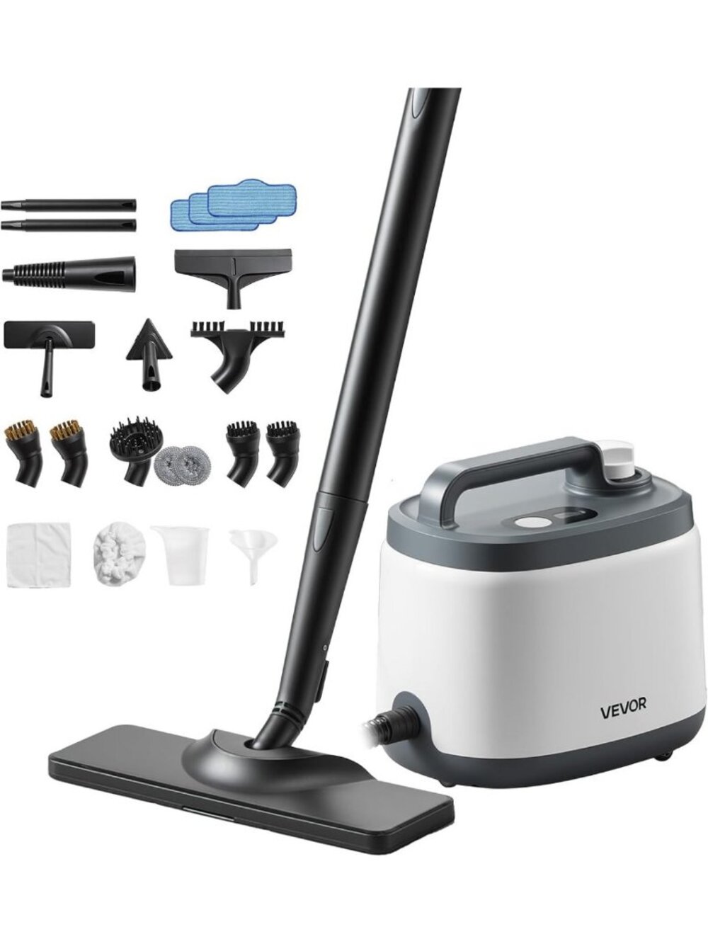 Portable Steam Cleaner with 51 oz Tank, 19 Accessories, Fast Heating for Home